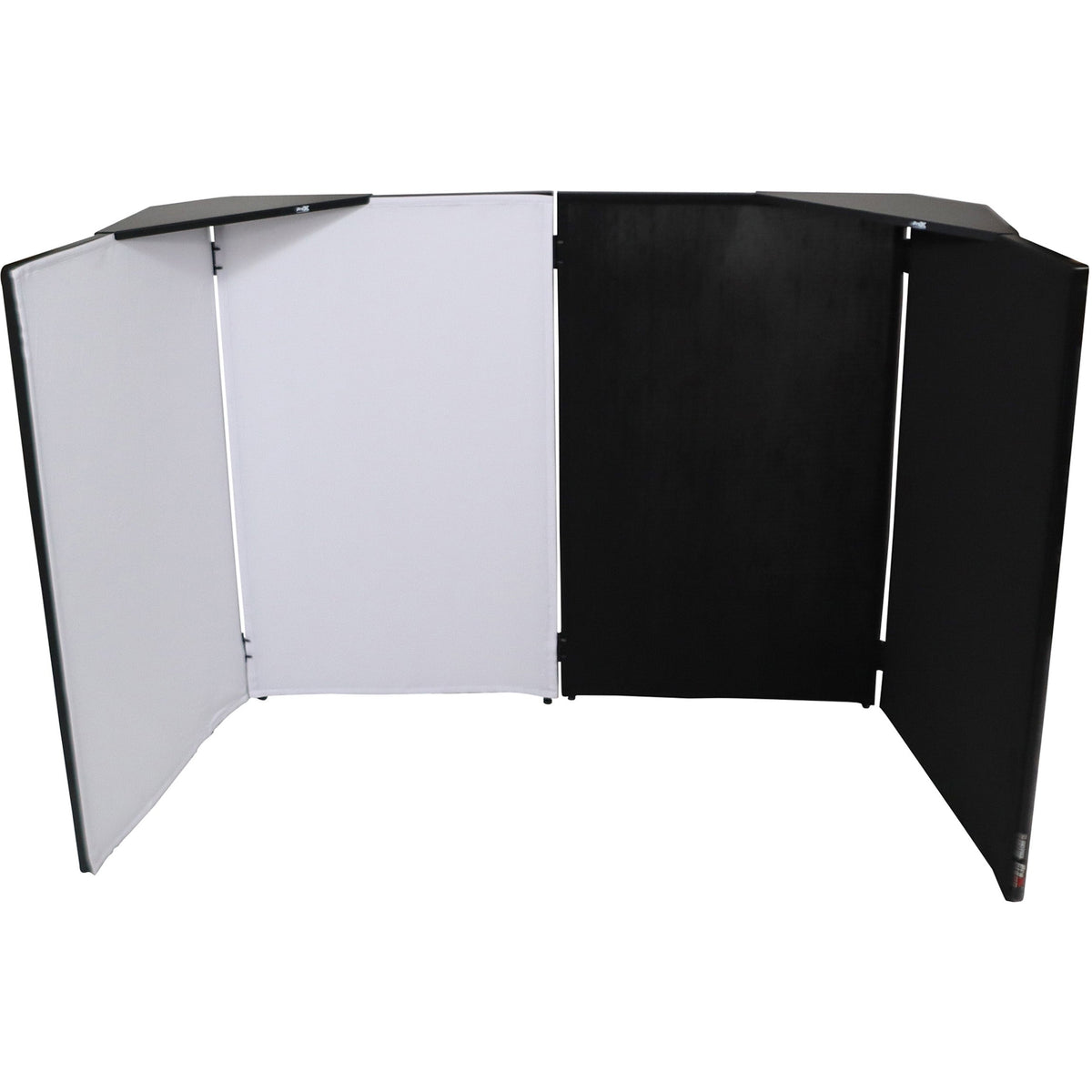 ProX XF-4X3048BMK3 4 Panel DJ Facade Black Panels - 4 Black & 4 White Scrims - View 4 | MusicMarket