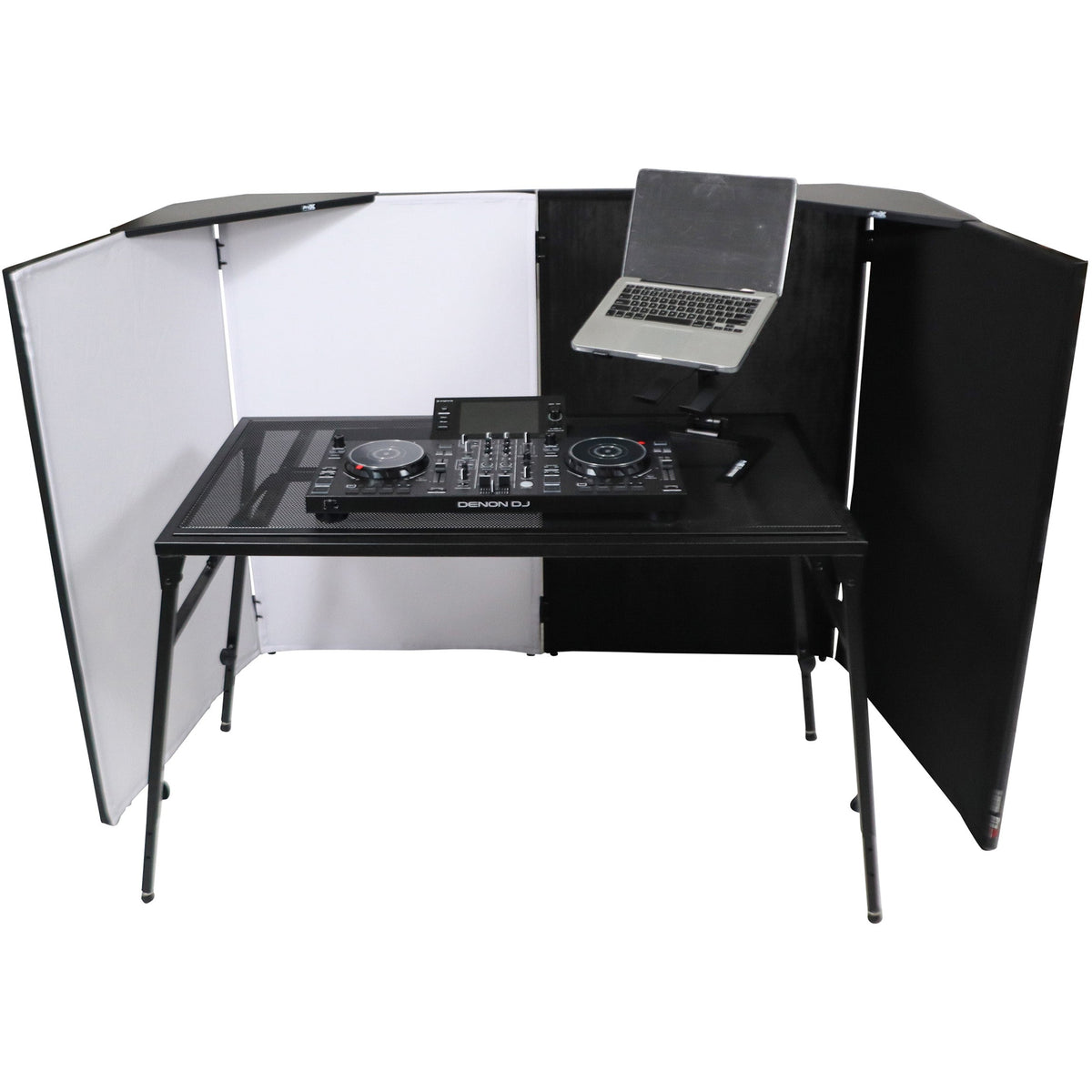 ProX XF-4X3048BMK3 4 Panel DJ Facade Black Panels - 4 Black & 4 White Scrims - View 6 | MusicMarket