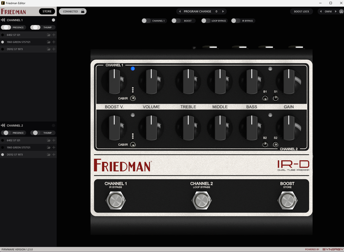Friedman IR-D Dual Tube Preamp Pedal - View 10 | MusicMarket