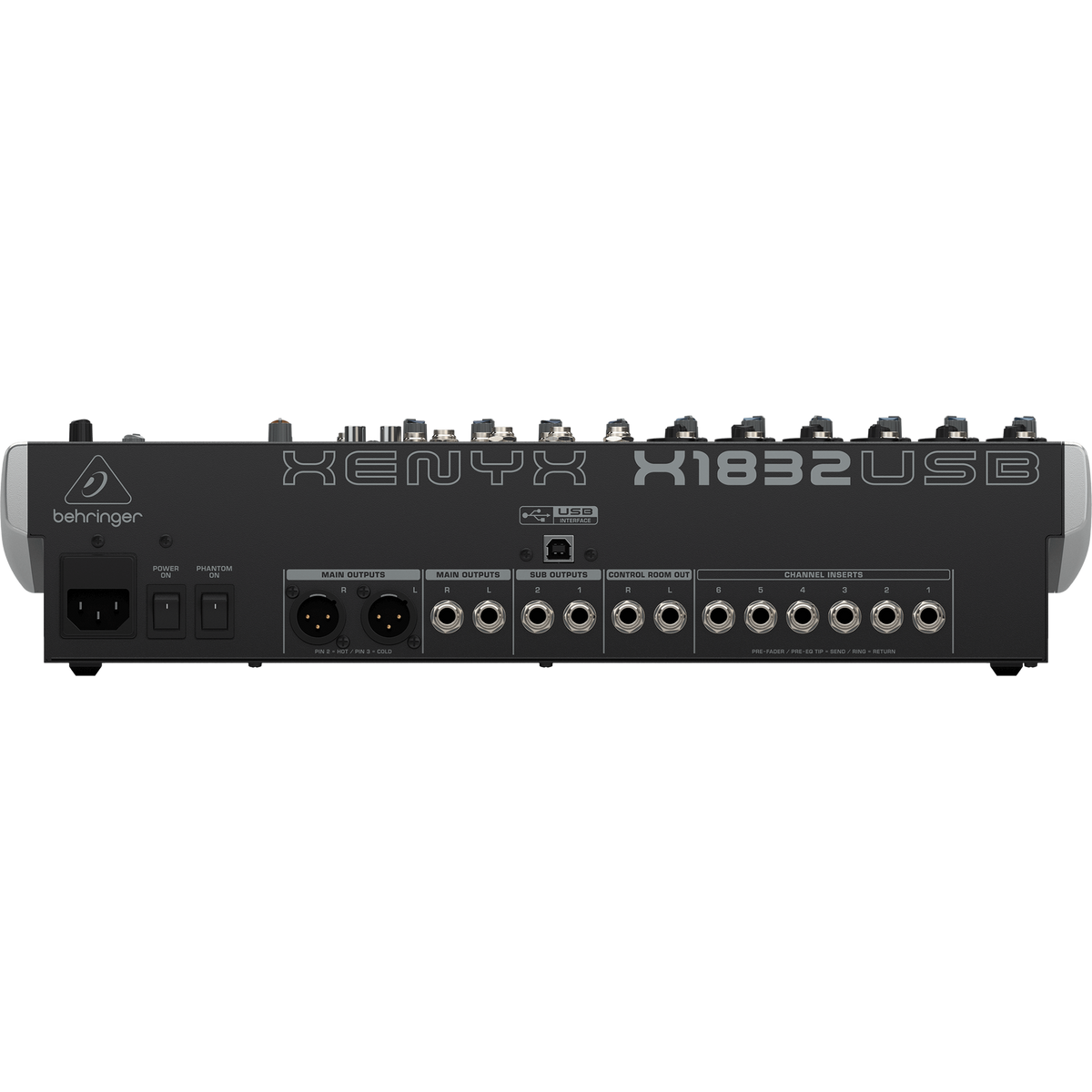 Behringer Xenyx X1832USB Premium 18-Input 3/2-Bus Mixer & USB Audio Interface - View 4 | MusicMarket