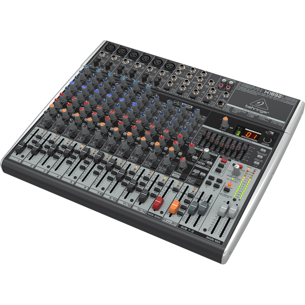 Behringer Xenyx X1832USB Premium 18-Input 3/2-Bus Mixer & USB Audio Interface - View 3 | MusicMarket