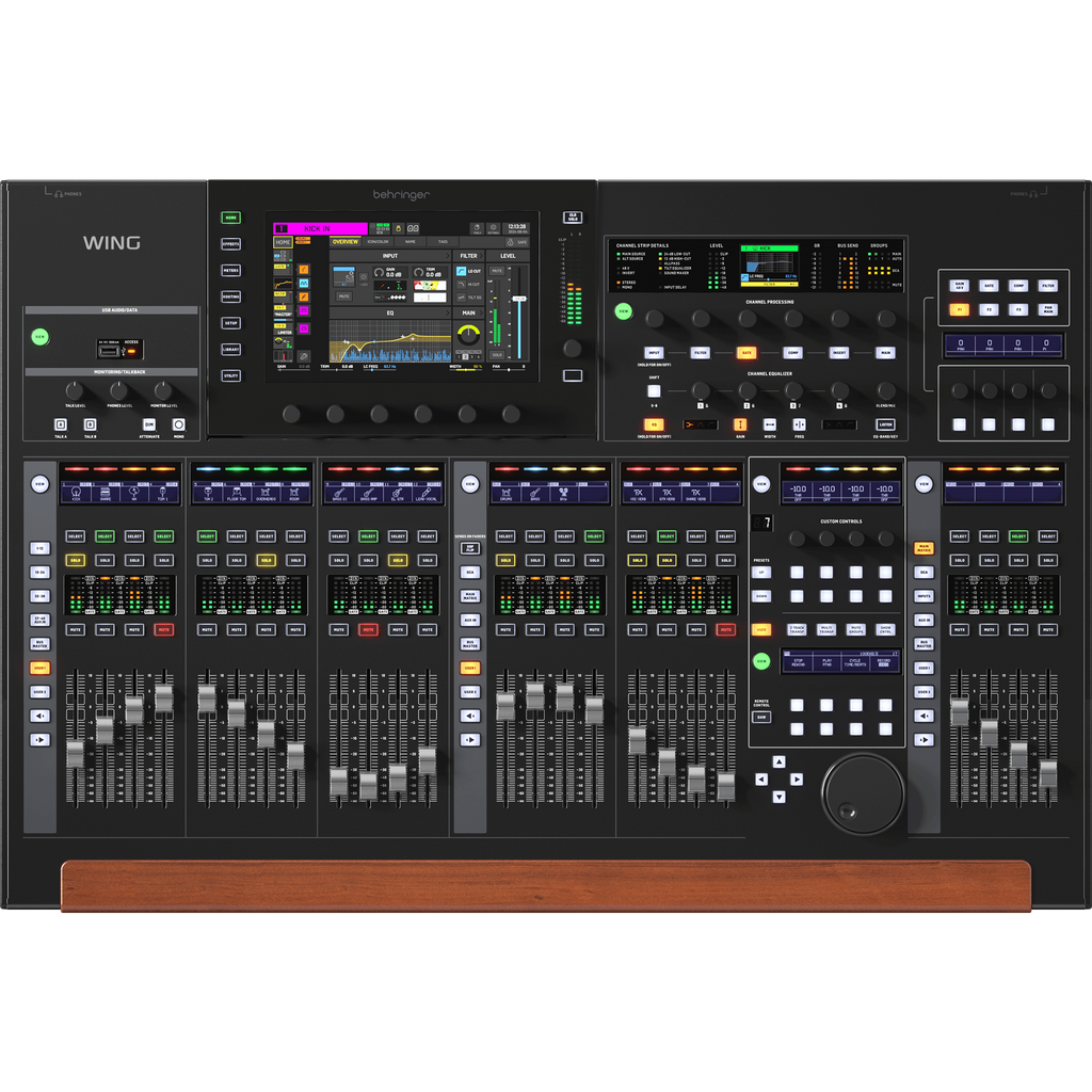 Behringer Wing 48-Channel 28-Bus Full Stereo Digital Mixing Console, Black - MusicMarket