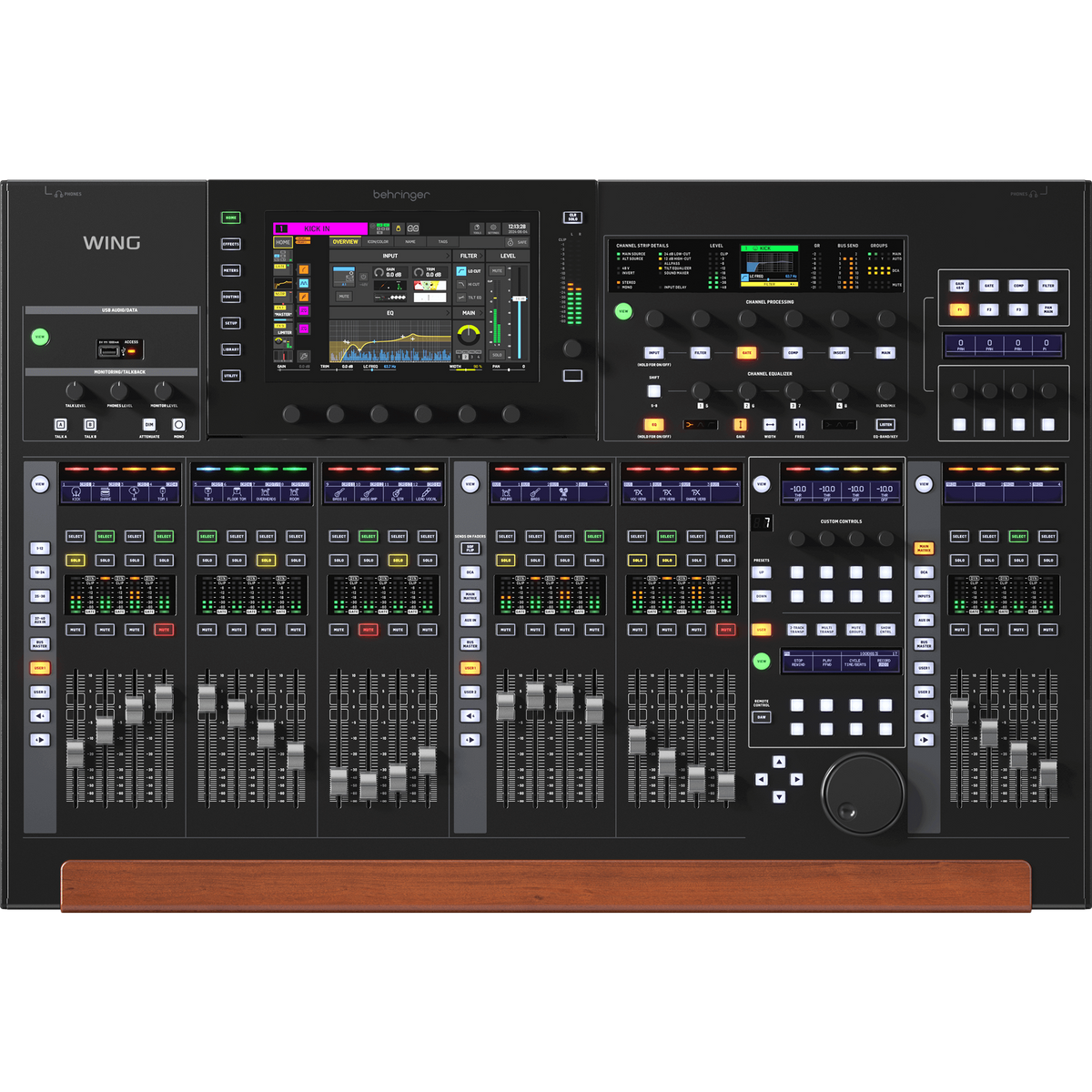 Behringer Wing 48-Channel 28-Bus Full Stereo Digital Mixing Console, Black - MusicMarket