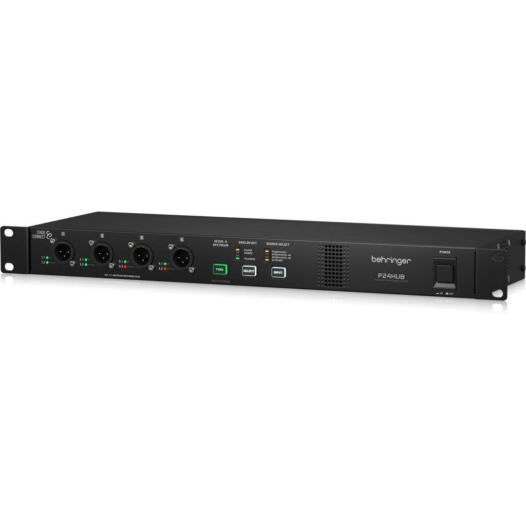 Behringer P24HUB StageConnect Hub with Bus Powering for Personal Monitor Mixers - View 3 | MusicMarket