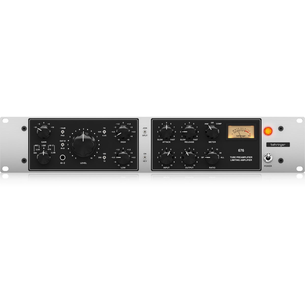 Behringer 676 Classic Vacuum Tube Preamplifier and FET-Style Compressor - MusicMarket