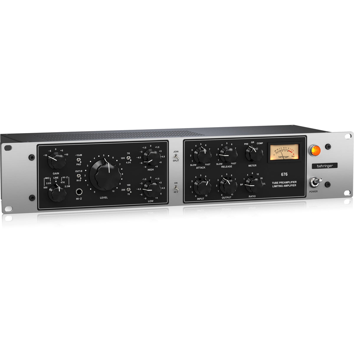 Behringer 676 Classic Vacuum Tube Preamplifier and FET-Style Compressor - View 3 | MusicMarket