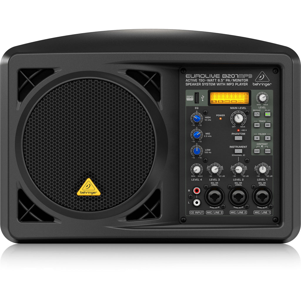 Behringer B207MP3 Active 150W 6.5" PA/Monitor Speaker System with MP3 Player - MusicMarket
