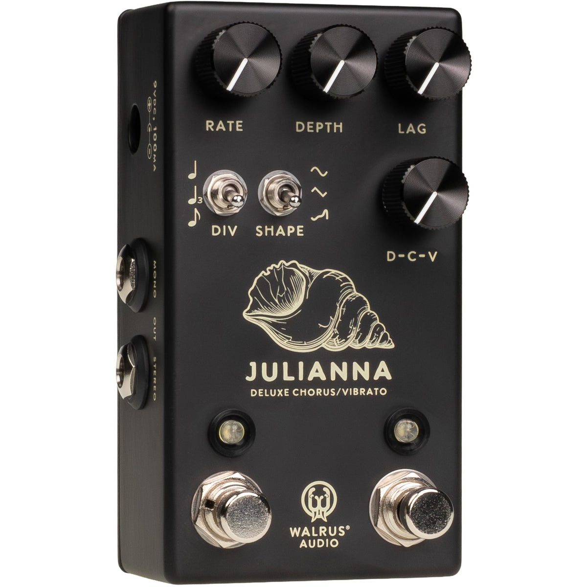 Walrus Audio Julianna Deluxe Chorus/Vibrato Pedal - Black - View 2 | MusicMarket