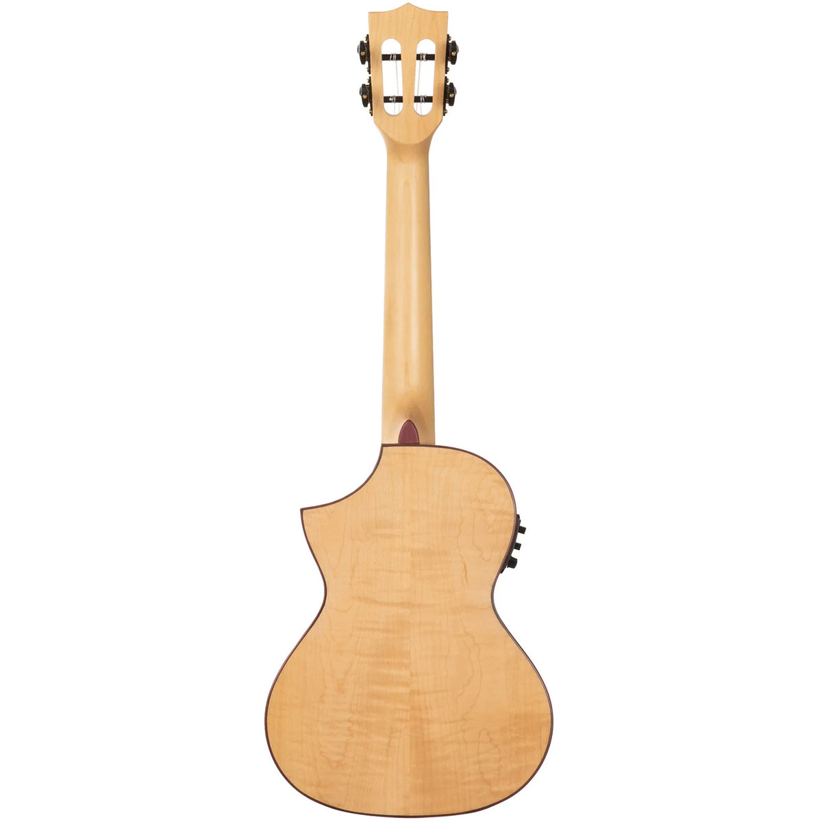 Kala KA-ASFM-T-CE All Solid Flame Maple Tenor Cutaway Electric w/ Bag - View 3 | MusicMarket