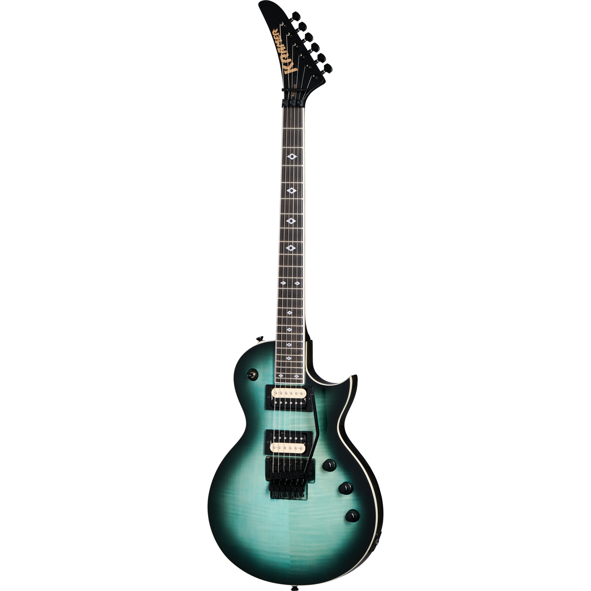 Kramer Assault Figured Electric Guitar - Caribbean Blue Perimeter - View 2 | MusicMarket