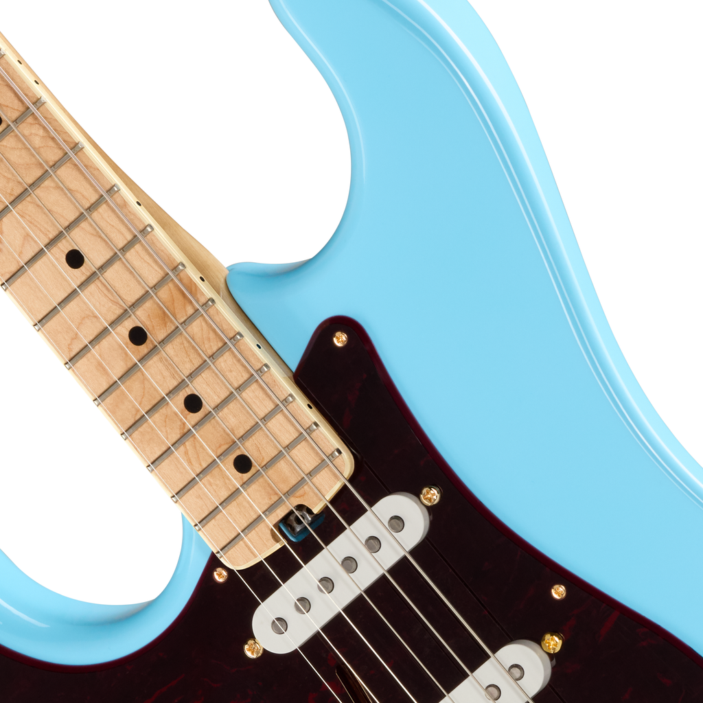 Kramer Malina Moye Pacer Deluxe Left Handed Electric Guitar - Splash Blue - View 6 | MusicMarket