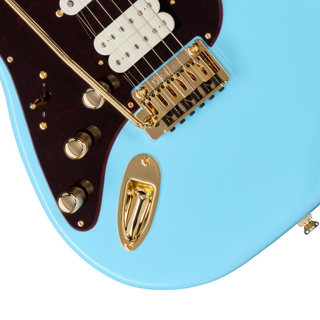 Kramer Malina Moye Pacer Deluxe Left Handed Electric Guitar - Splash Blue - View 7 | MusicMarket