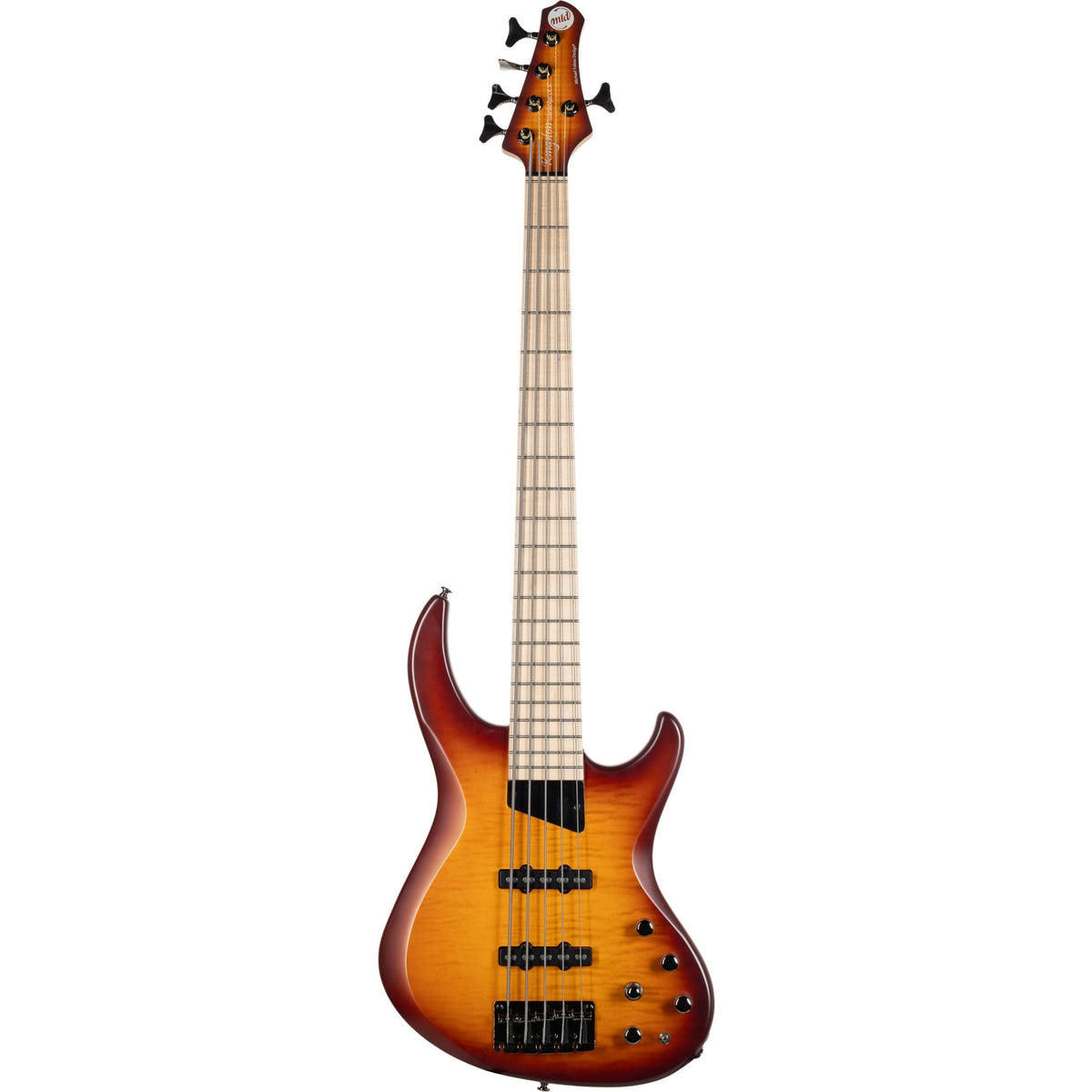 MTD Kingston Saratoga Deluxe 5 String Electric Bass - Deep Cherry Burst - View 2 | MusicMarket