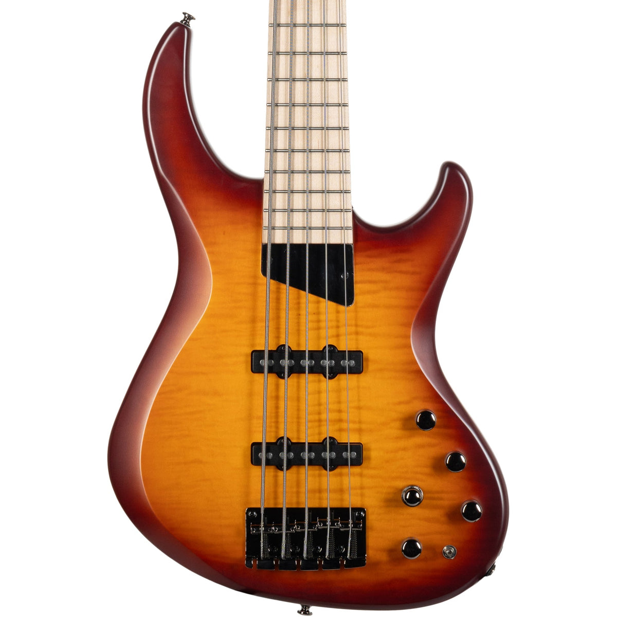 MTD Kingston Saratoga Deluxe 5 String Electric Bass - Deep Cherry Burst - MusicMarket