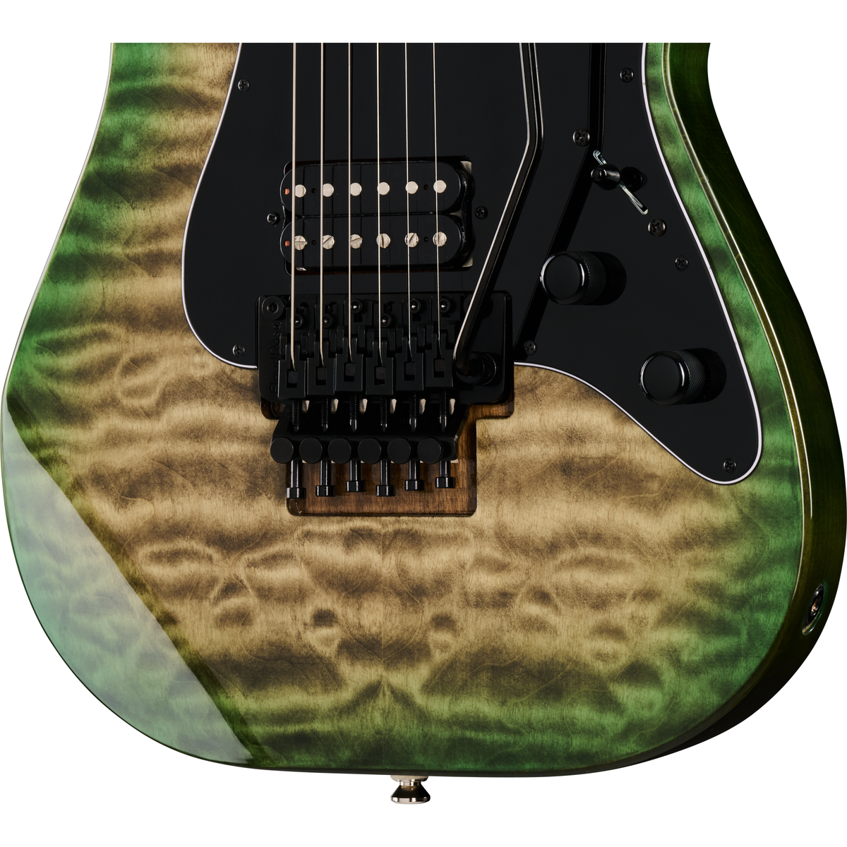 Kramer Volante Quilt HHFR Electric Guitar - Ultramarine Burst - View 7 | MusicMarket