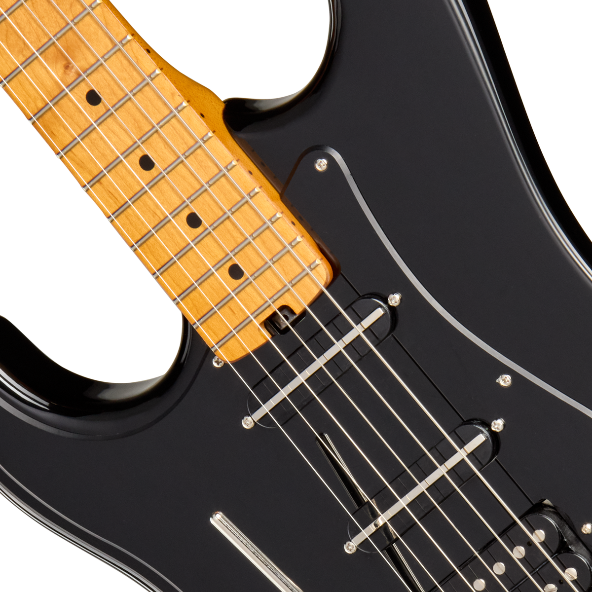 Kramer Pacer Deluxe GT Left Handed Electric Guitar - Intruder Black - View 6 | MusicMarket