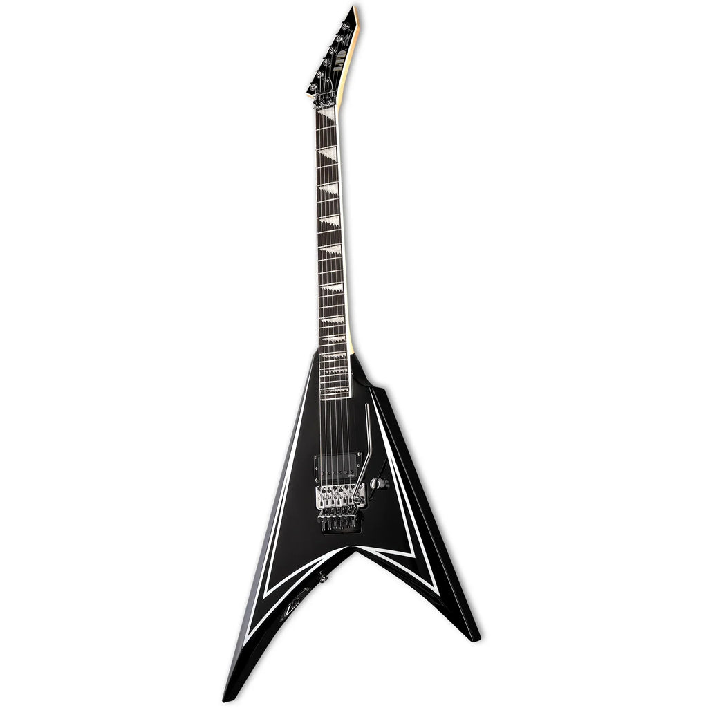 ESP Alexi Sawtooth SE Electric Guitar - Black w/White Pinstripe - View 4 | MusicMarket