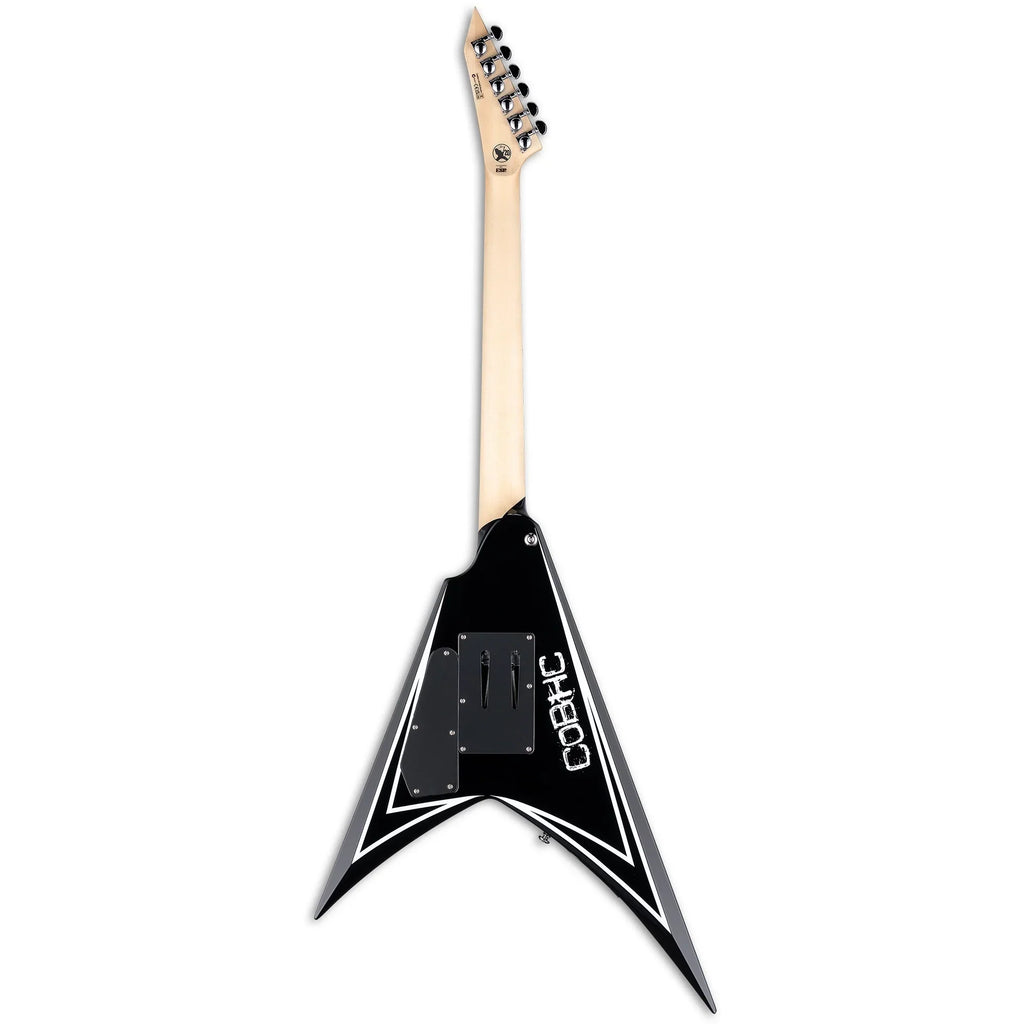 ESP Alexi Sawtooth SE Electric Guitar - Black w/White Pinstripe - View 3 | MusicMarket
