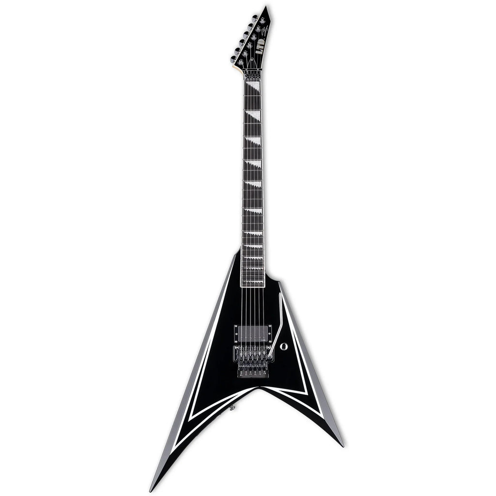 ESP Alexi Sawtooth SE Electric Guitar - Black w/White Pinstripe - View 2 | MusicMarket