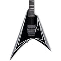 ESP Alexi Sawtooth SE Electric Guitar - Black w/White Pinstripe - MusicMarket