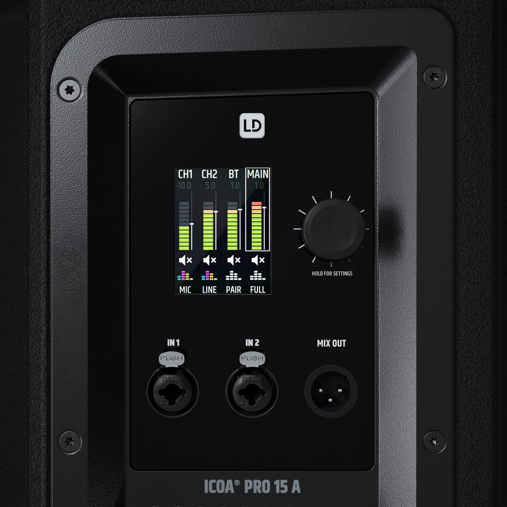 LD Systems ICOA Pro 15 A 15" Powered PA Loudspeaker - View 5 | MusicMarket