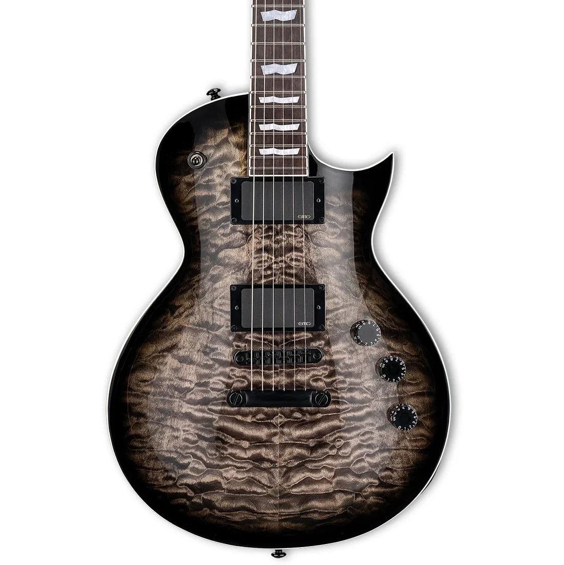ESP LTD EC-400QM Electric Guitar - See Thru Black Sunburst - MusicMarket