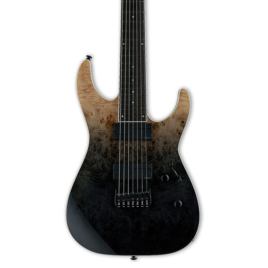 ESP LTD M-1007HT Deluxe M Series 7-String Guitar, Black Fade - View 4 | MusicMarket