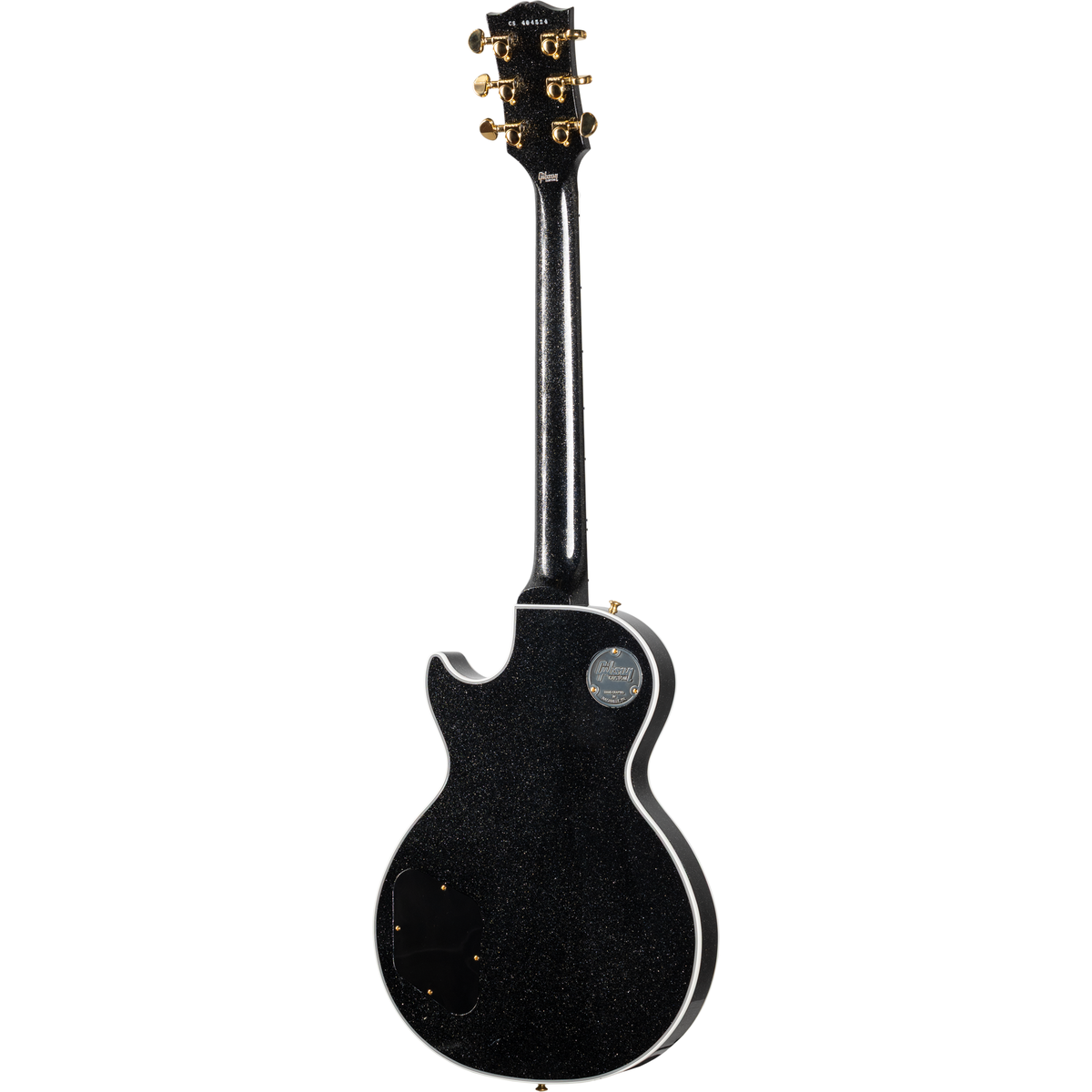 Gibson Les Paul Custom Electric Guitar - Black Sparkle Gloss - View 3 | MusicMarket