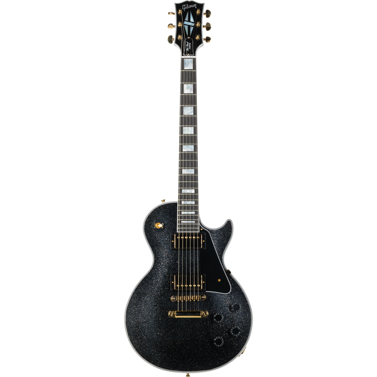 Gibson Les Paul Custom Electric Guitar - Black Sparkle Gloss - View 4 | MusicMarket