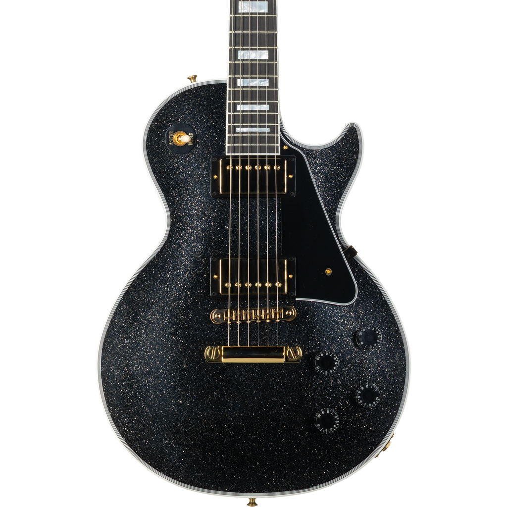Gibson Les Paul Custom Electric Guitar - Black Sparkle Gloss - View 8 | MusicMarket