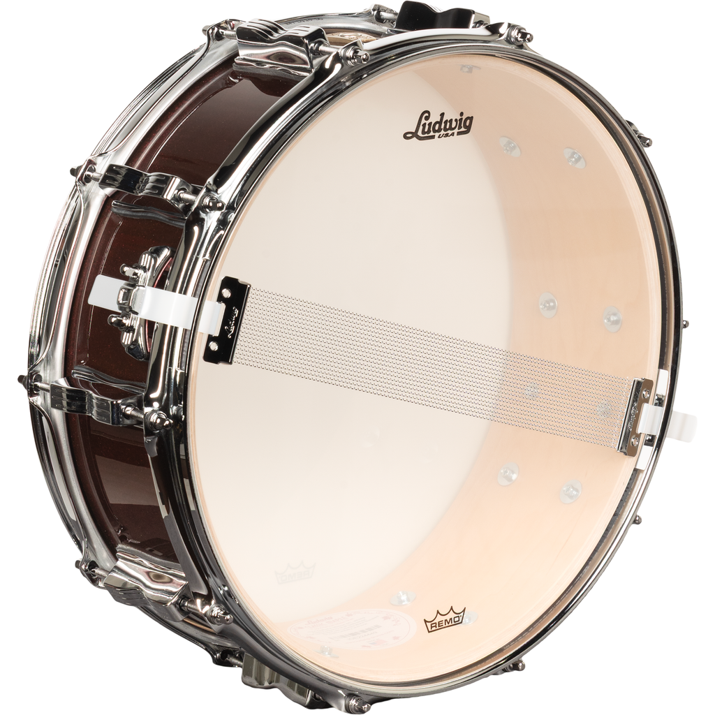 Ludwig Classic Maple 5x14 Snare Drum - Merlot Super Sparkle - View 4 | MusicMarket