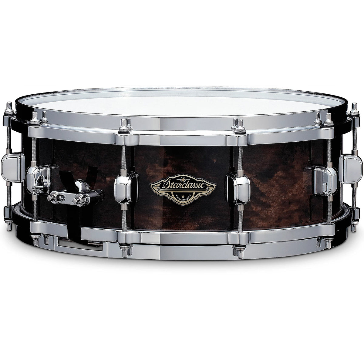 Tama Starclassic Walnut/Birch 5x14 Snare Drum - Black Walnut Burl - MusicMarket