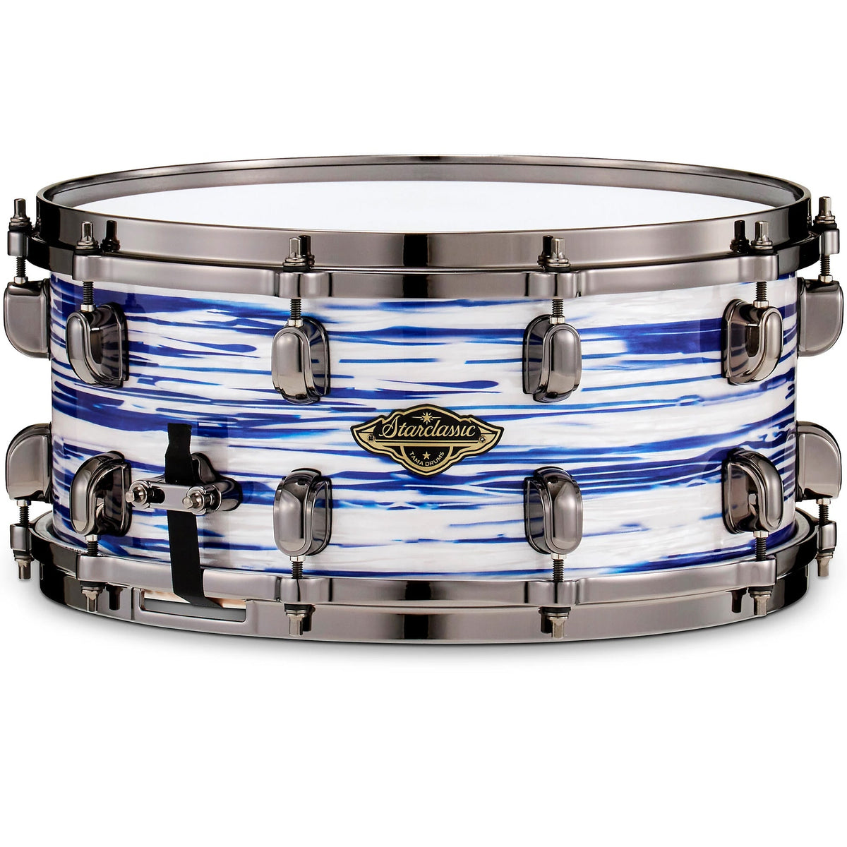 Tama Starclassic Walnut/Birch 6.5x14 Snare Drum - Blue & White Oyster - MusicMarket