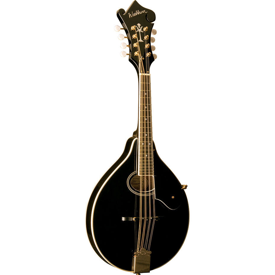 Washburn Americana M1S A Style Mandolin - Solid Top Black - View 2 | MusicMarket