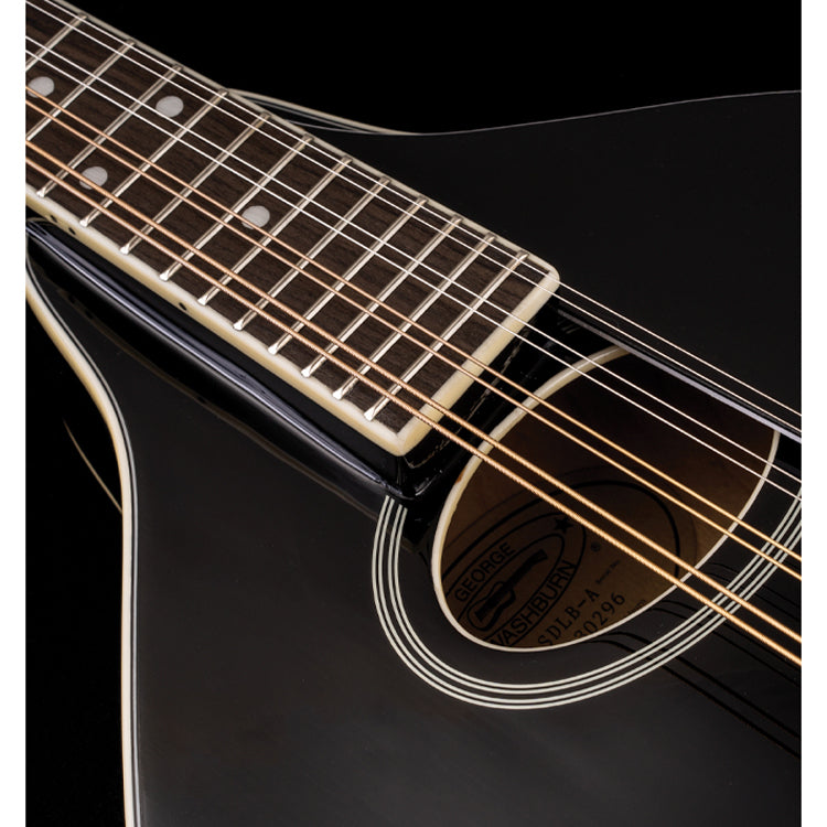 Washburn Americana M1S A Style Mandolin - Solid Top Black - View 7 | MusicMarket