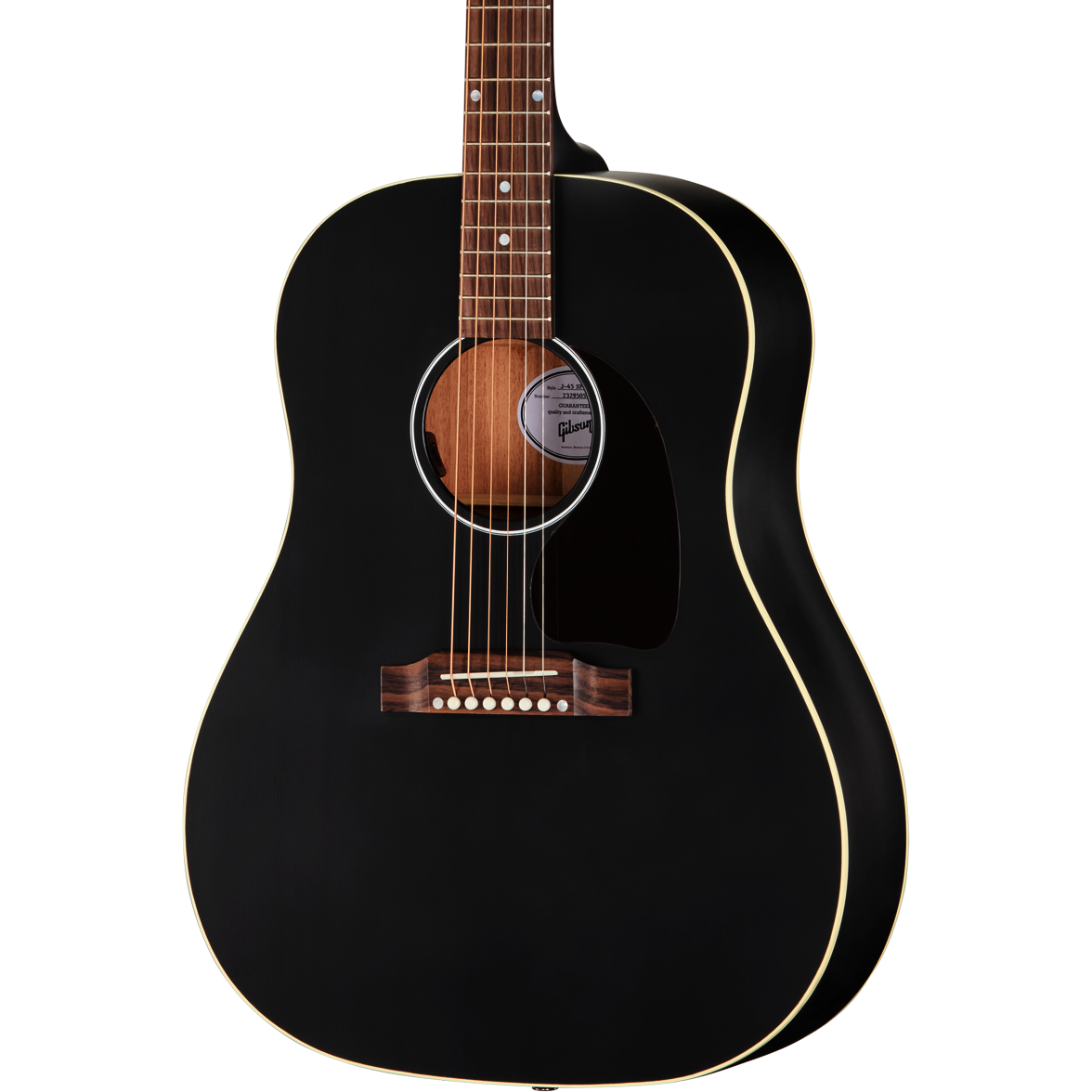 Gibson J-45 Special Acoustic Electric Guitar - Satin Ebony - MusicMarket