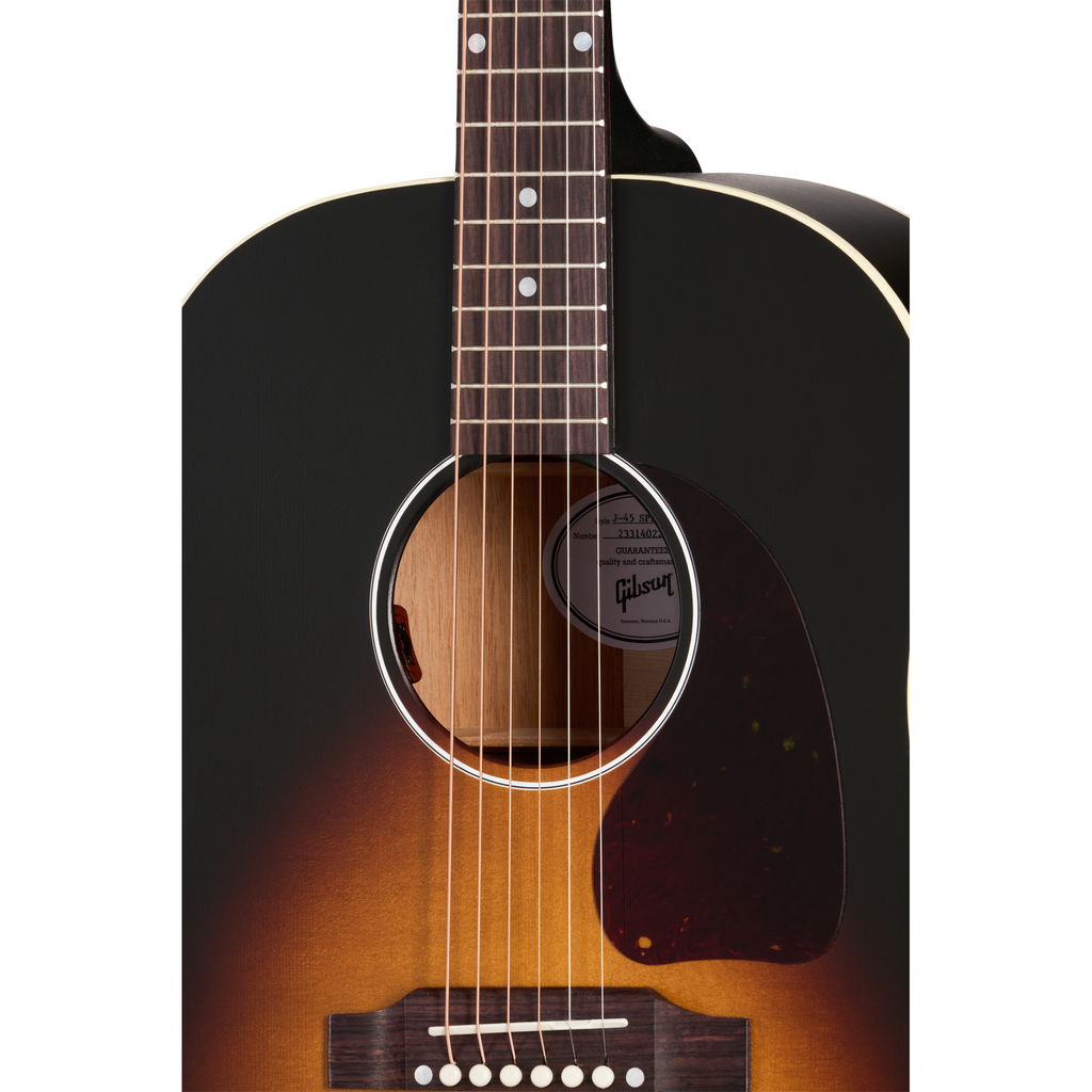 Gibson J-45 Special Acoustic Electric Guitar - Satin Vintage Sunburst - View 6 | MusicMarket