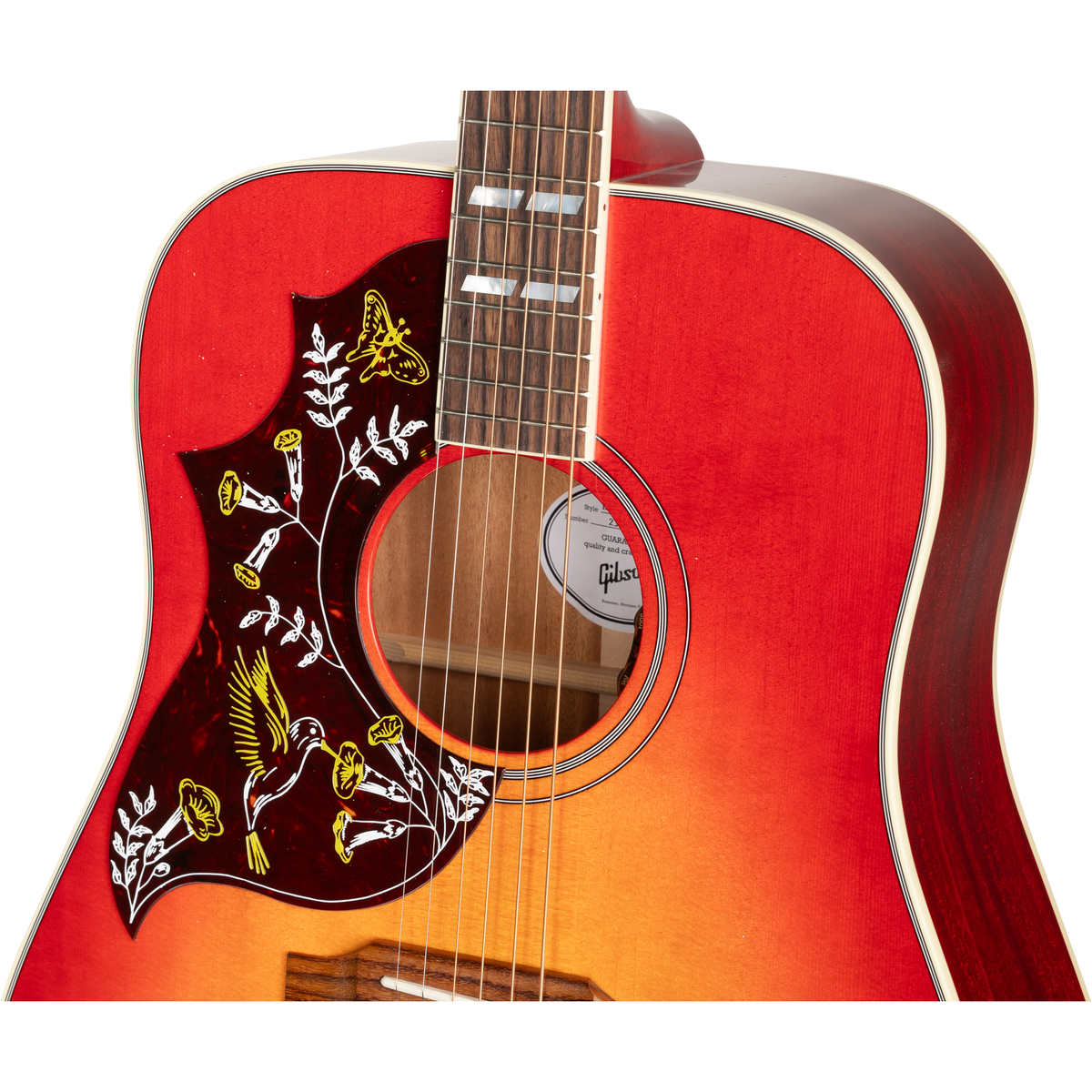 Gibson Hummingbird Standard Left-Handed Acoustic Electric Guitar - Vintage Cherry Sunburst - View 8 | MusicMarket