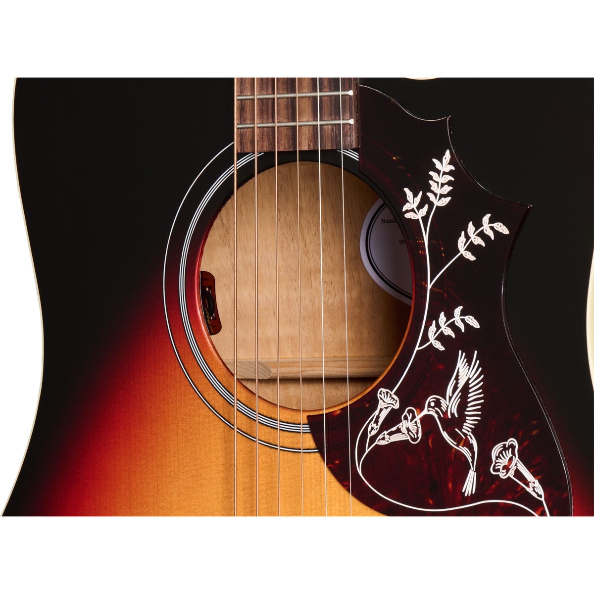 Gibson Hummingbird Studio EC Acoustic Electric Guitar - Tri-Burst Satin - View 6 | MusicMarket