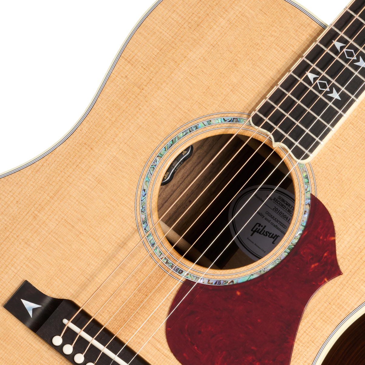 Gibson Songwriter Recording Artist Acoustic Electric Guitar - Antique Natural - View 6 | MusicMarket