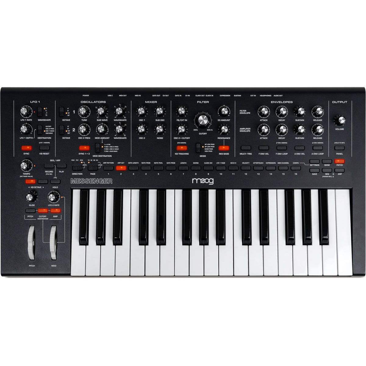 Moog Messenger Next Generation Monophonic Analog Synthesizer - MusicMarket