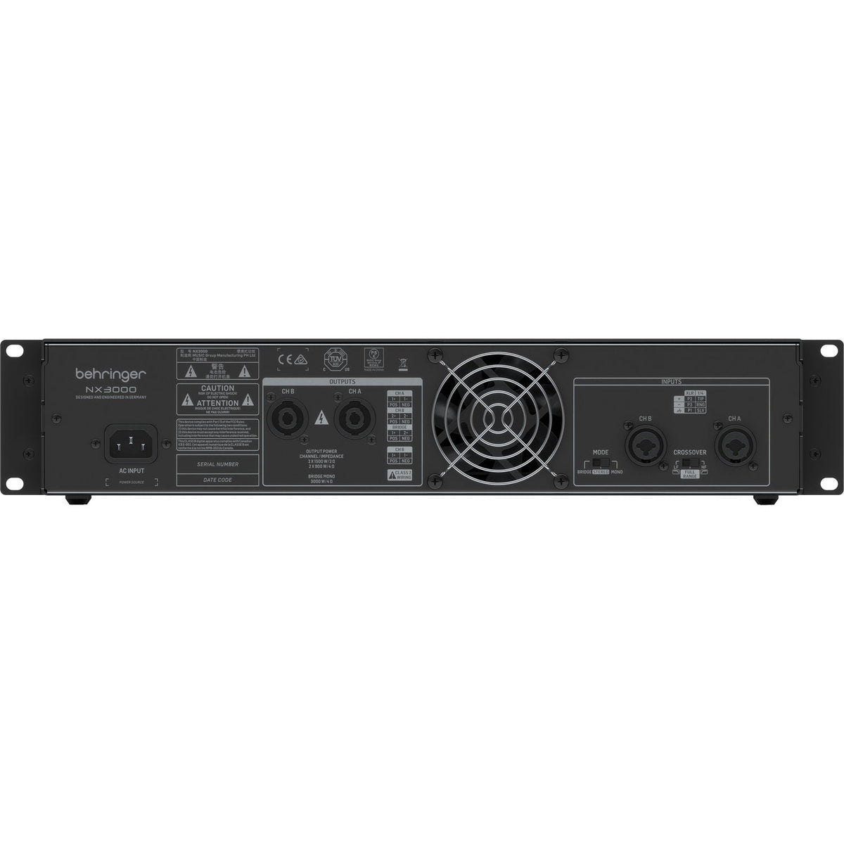Behringer NX3000 Power Amplifier - View 3 | MusicMarket
