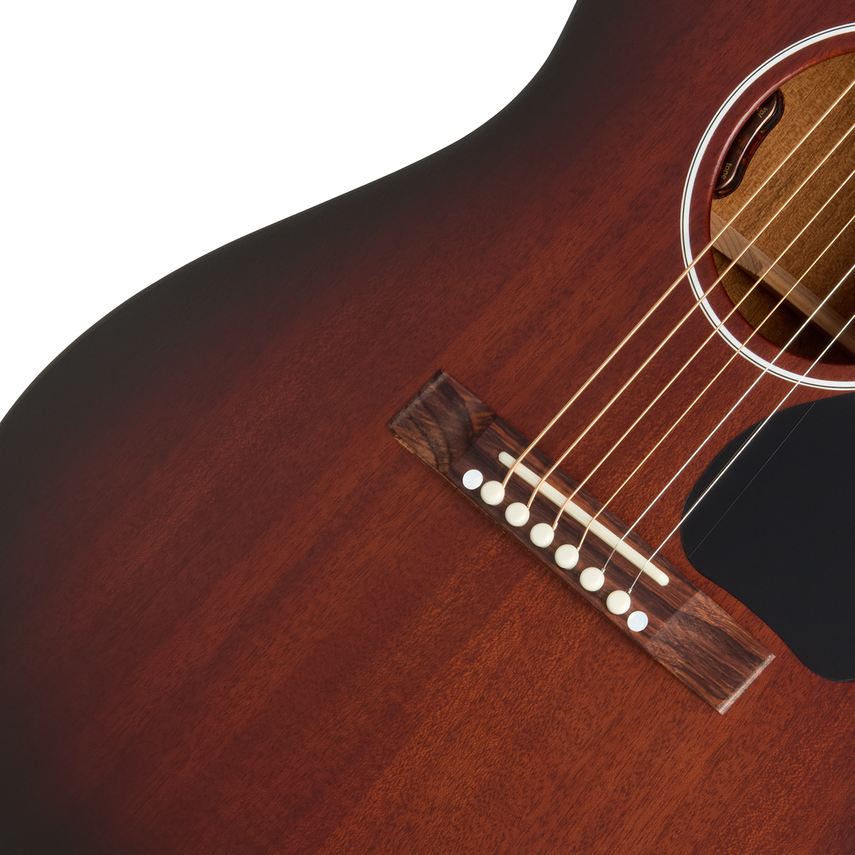 Gibson LG-2 All Mahogany Faded Acoustic Electric Guitar - Vintage Sunburst - View 7 | MusicMarket