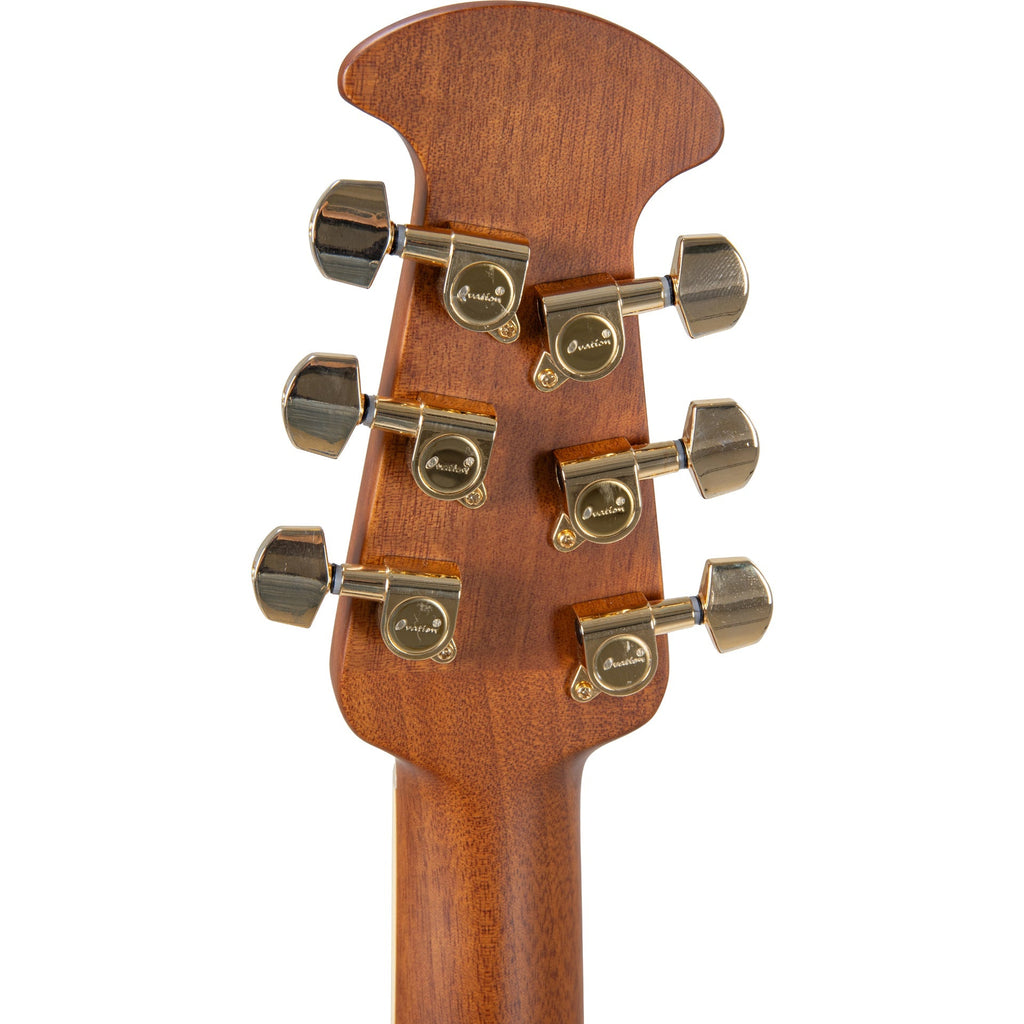 Ovation Celebrity Deluxe Acoustic Electric Guitar - Black Satin - View 6 | MusicMarket
