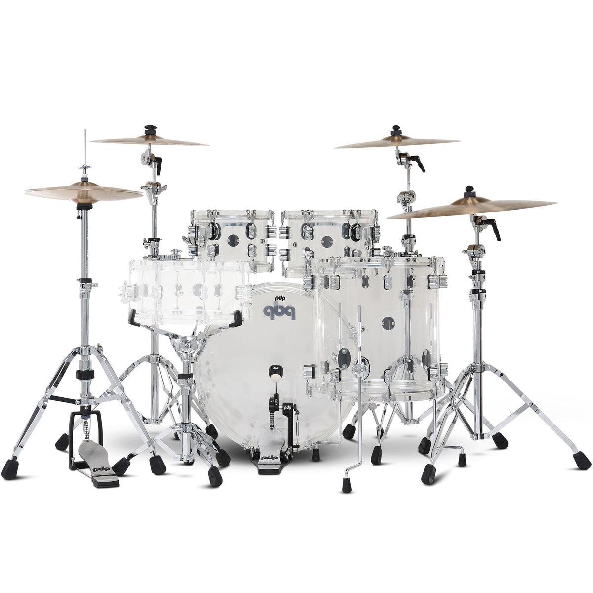 Pacific Drums & Percussion Concept Acrylic 4-Piece Shell Kit - View 3 | MusicMarket