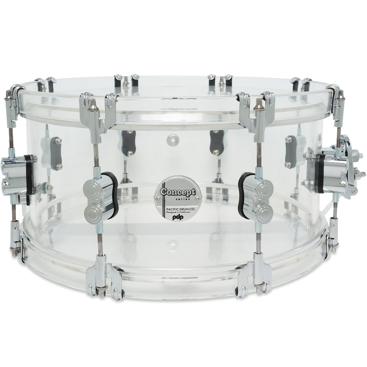 Pacific Drums & Percussion Concept Acrylic 6.5x14 Snare Drum - MusicMarket