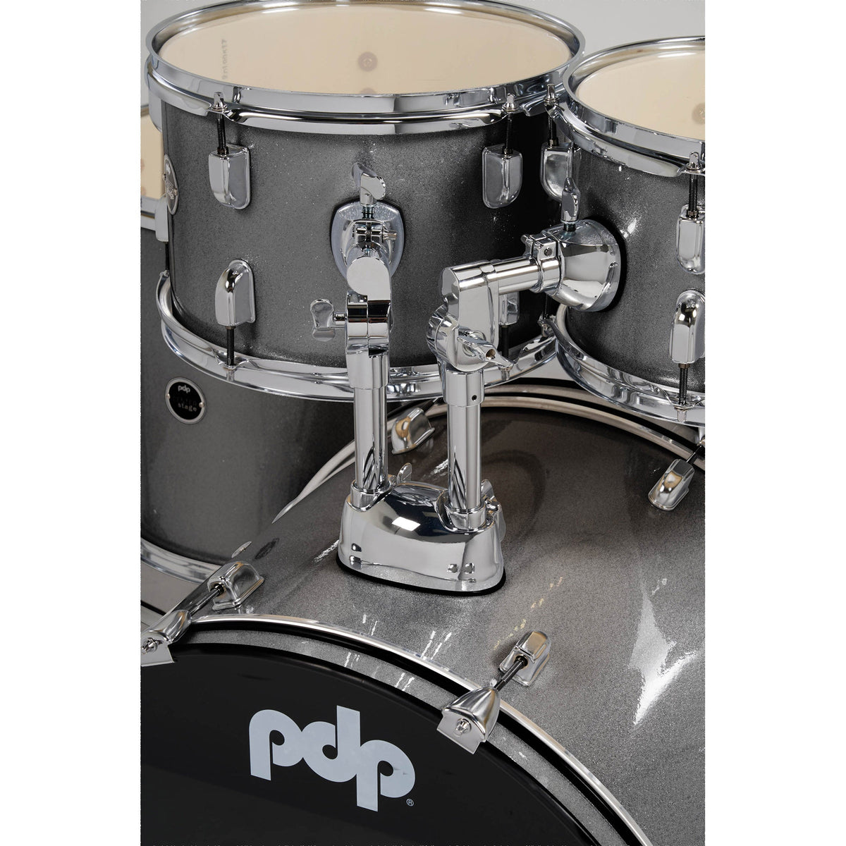Pacific Drums & Percussion CENTERstage 5-Piece Shell Pack - Silver Sparkle - View 4 | MusicMarket