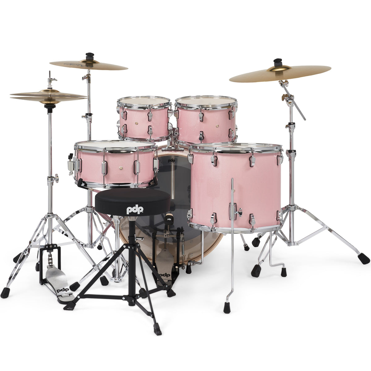 Pacific Drums & Percussion Mainstage 5-Piece Drum Kit - Pale Rose - View 3 | MusicMarket