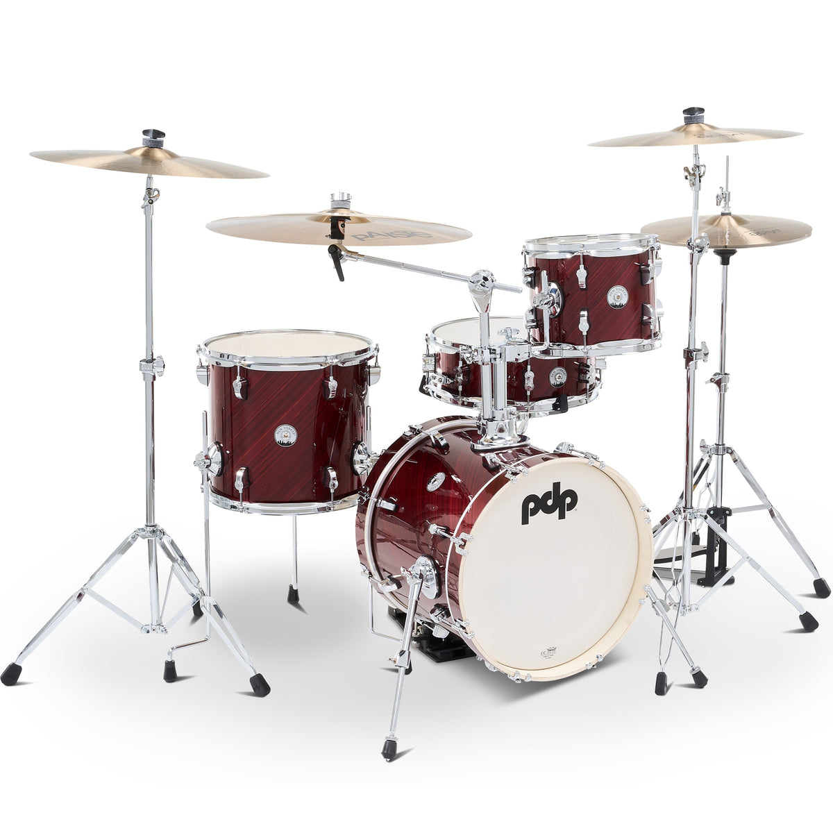 Pacific Drums & Percussion New Yorker 4-Piece Shell Kit - Twisted Cherry - MusicMarket