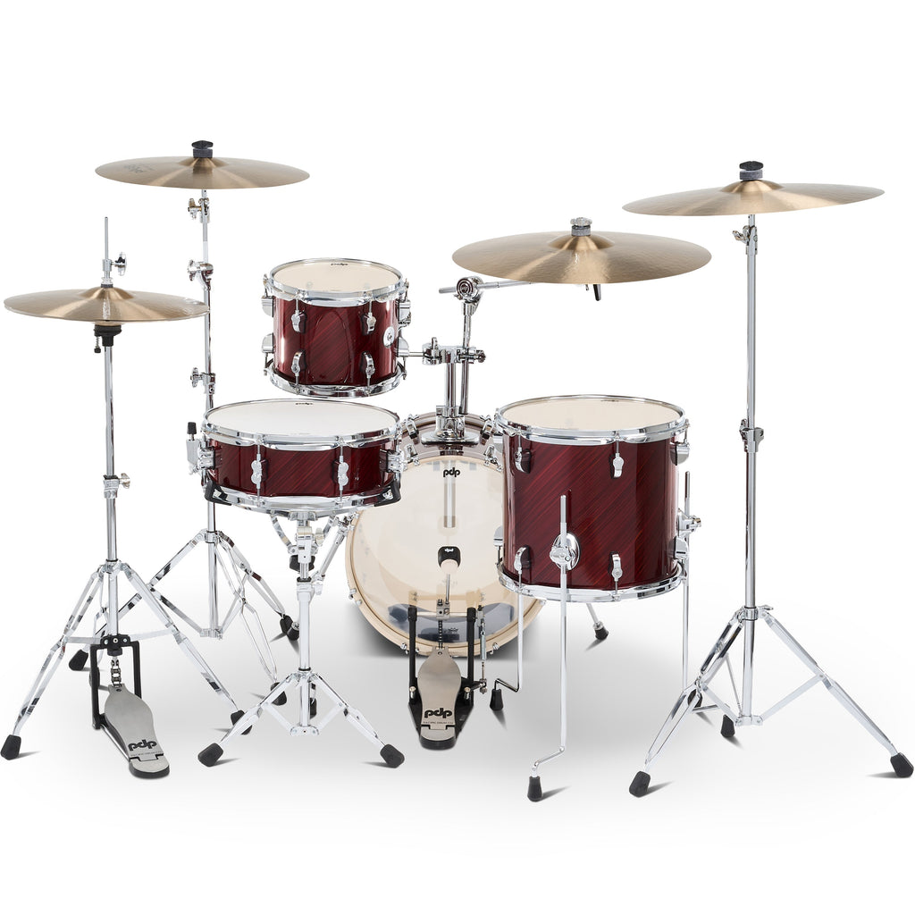 Pacific Drums & Percussion New Yorker 4-Piece Shell Kit - Twisted Cherry - View 3 | MusicMarket